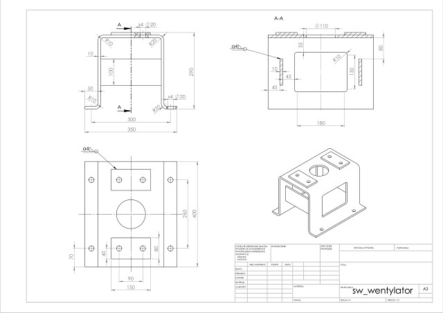 SolidWorks - Welded Bracket